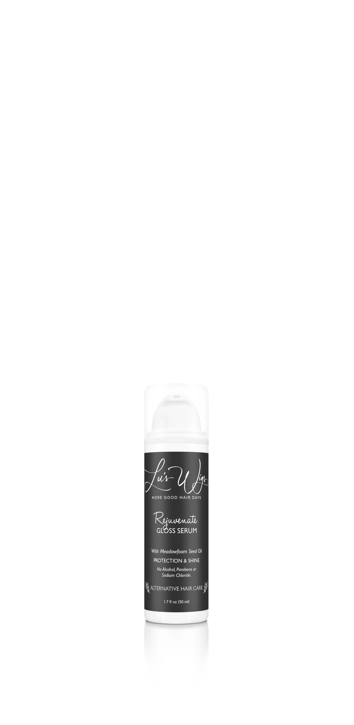 Lu's Wigs Rejuvenate Gloss Serum, part of the Complete Care Set