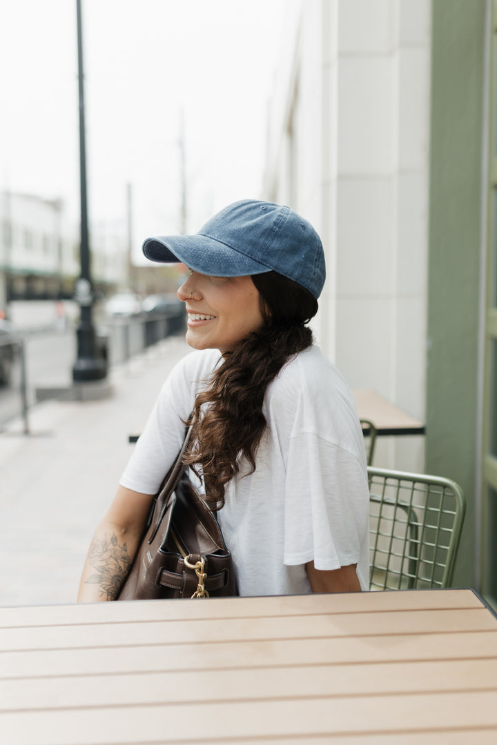 “Wavy Stephanie” Everyday Hat Wig 22” (choose your size)