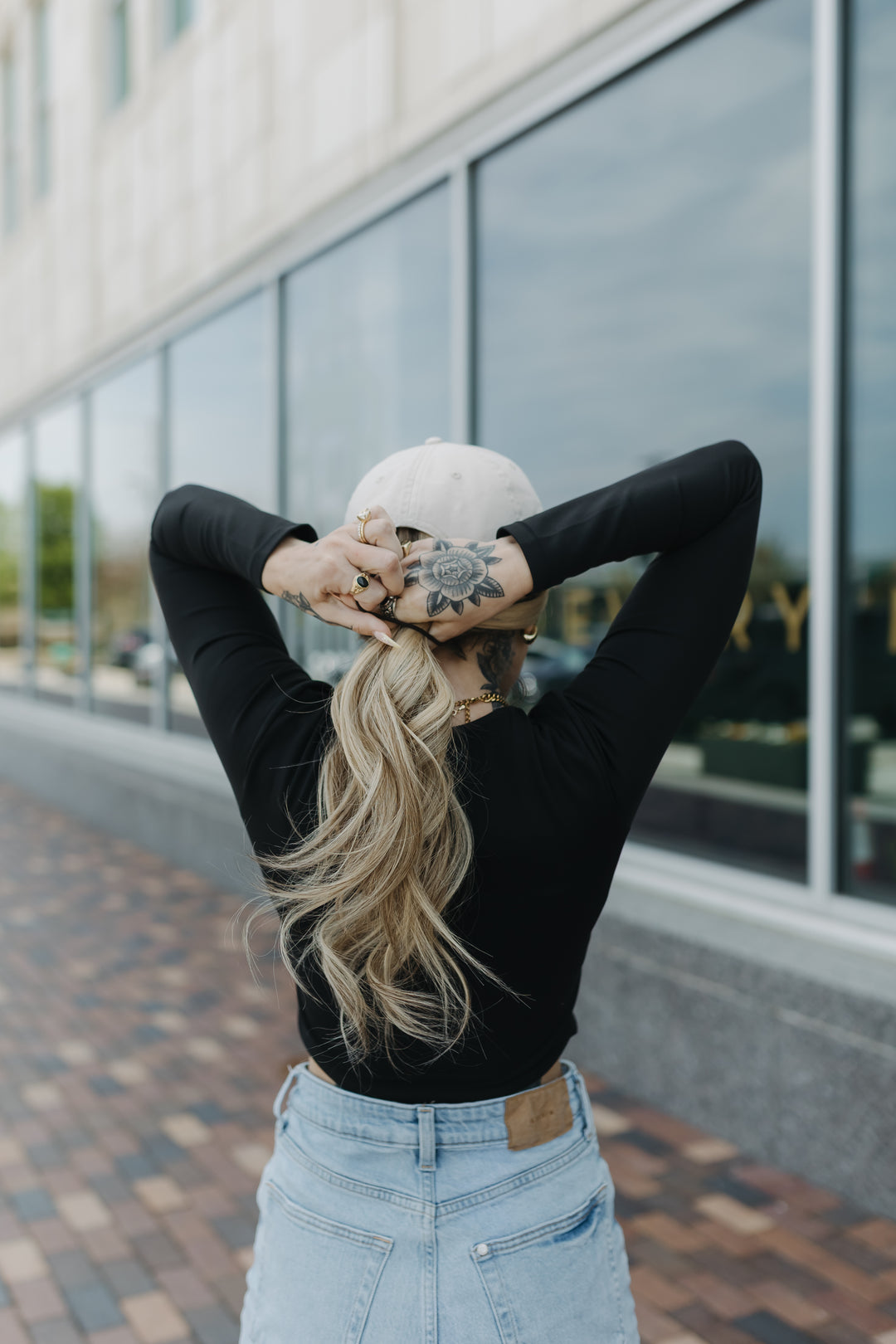 “Erin” Everyday Hat Wig 22” (choose your size)