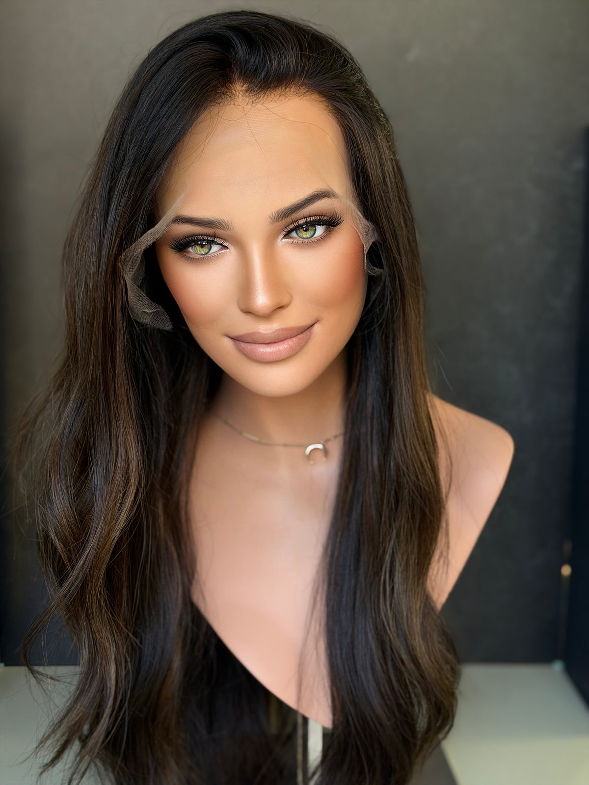 Custom Balayage Jordyn (L) · 22” Lace Top Wig · Signature Mongolian