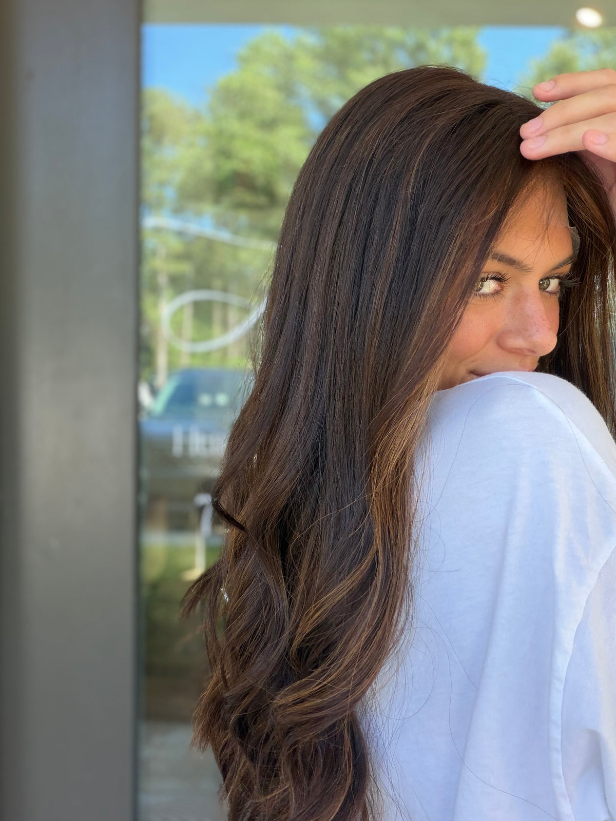 <b>Cora</b><br><u>L</u> <br> <l> Signature Mongolian Collection </l> <br> 24” Lace Top Wig