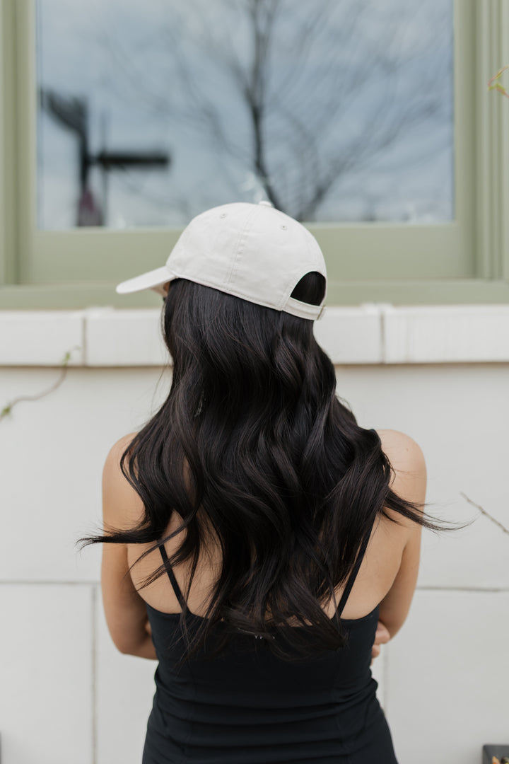 “Halle” Everyday Hat Wig 22” (choose your size)