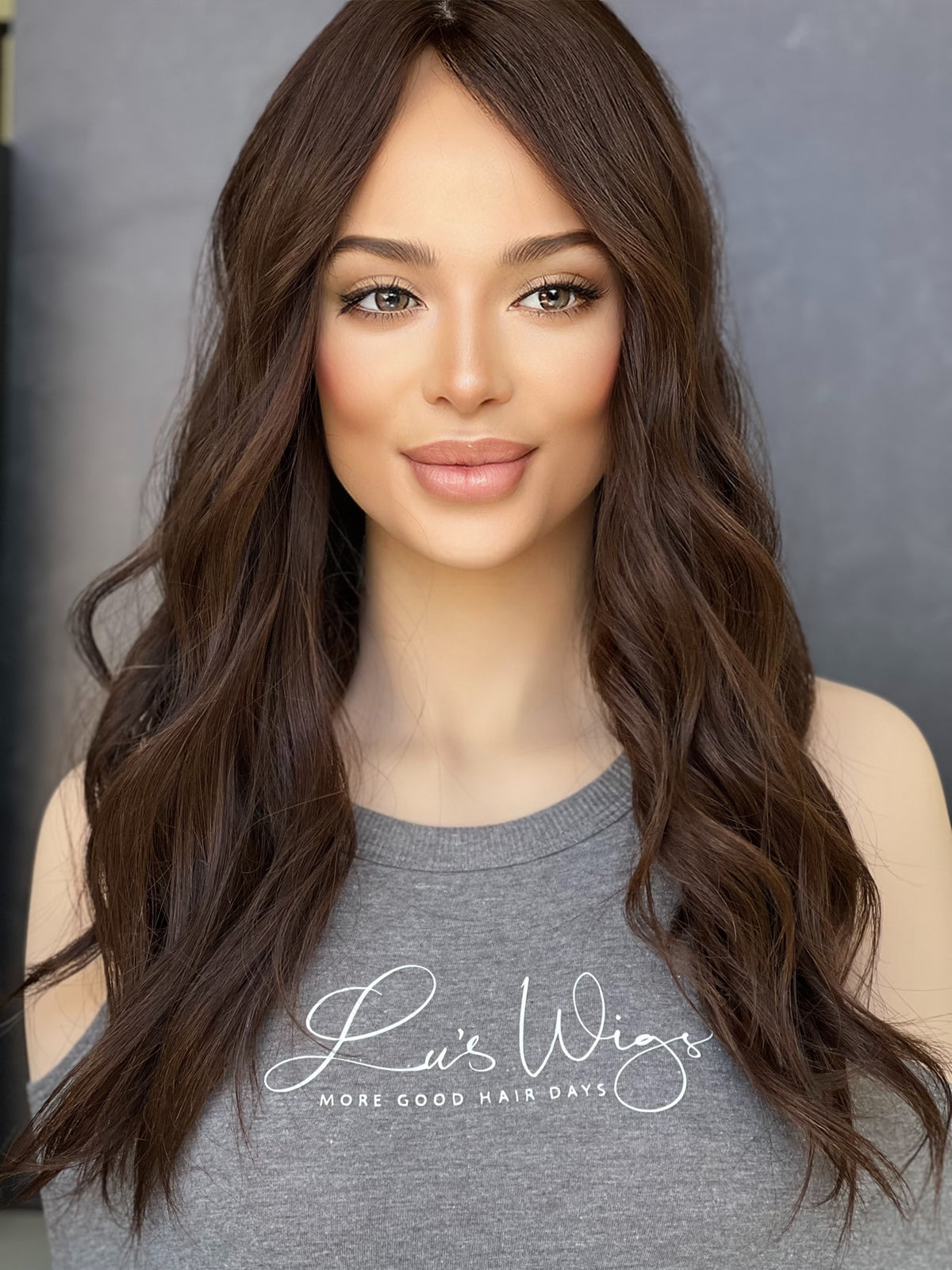 Stephanie 8x8 20" Mongolian Human Hair Silk Top Topper, photo 3 of 5