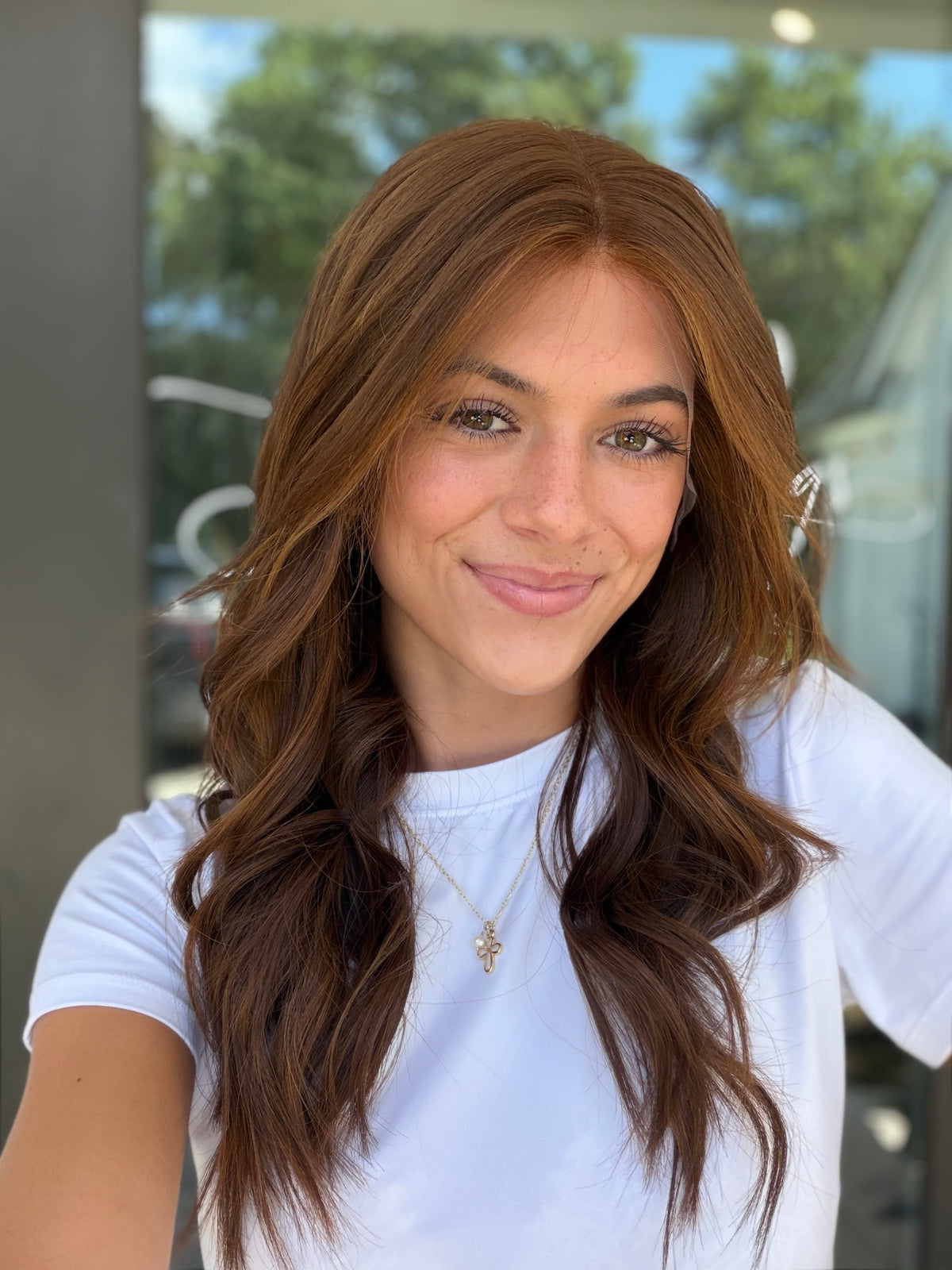<b>Auburn</b><br><u>l</u> <br> <l>Signature Mongolian Collection</l> <br> 20” Lace Top Wig