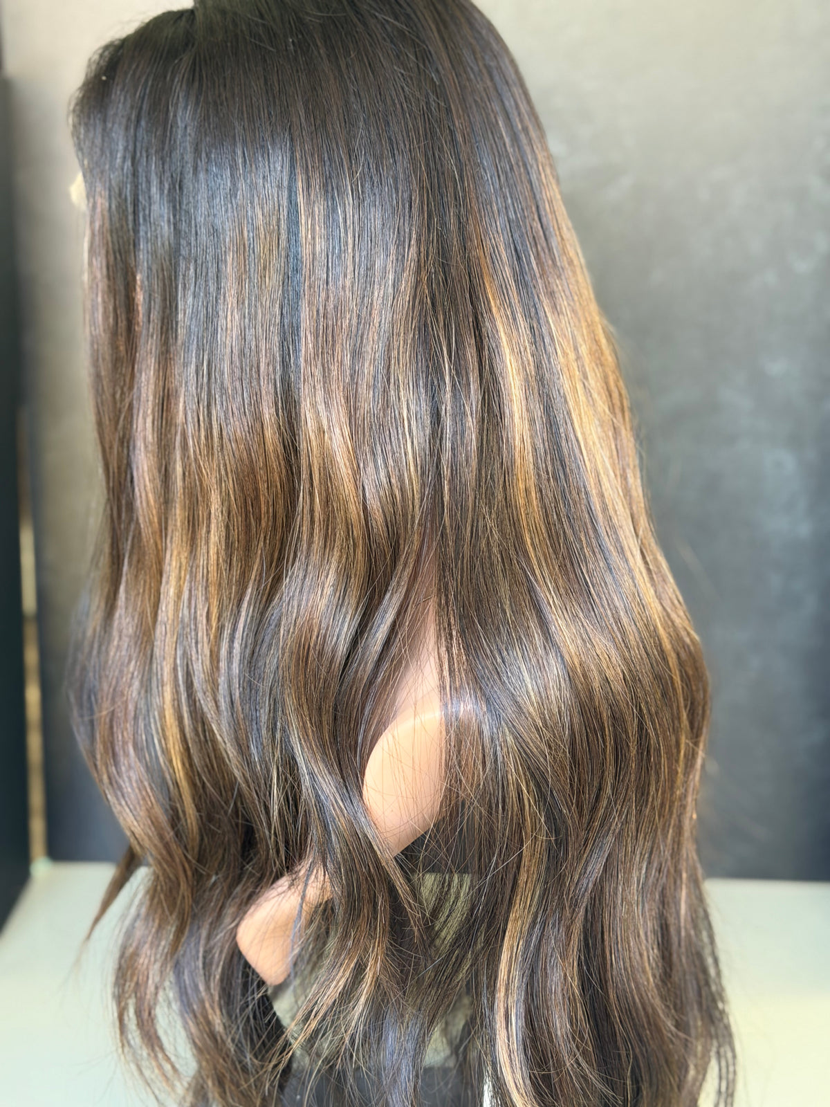Custom Balayage Jordyn (L) · 22” Lace Top Wig · Signature Mongolian