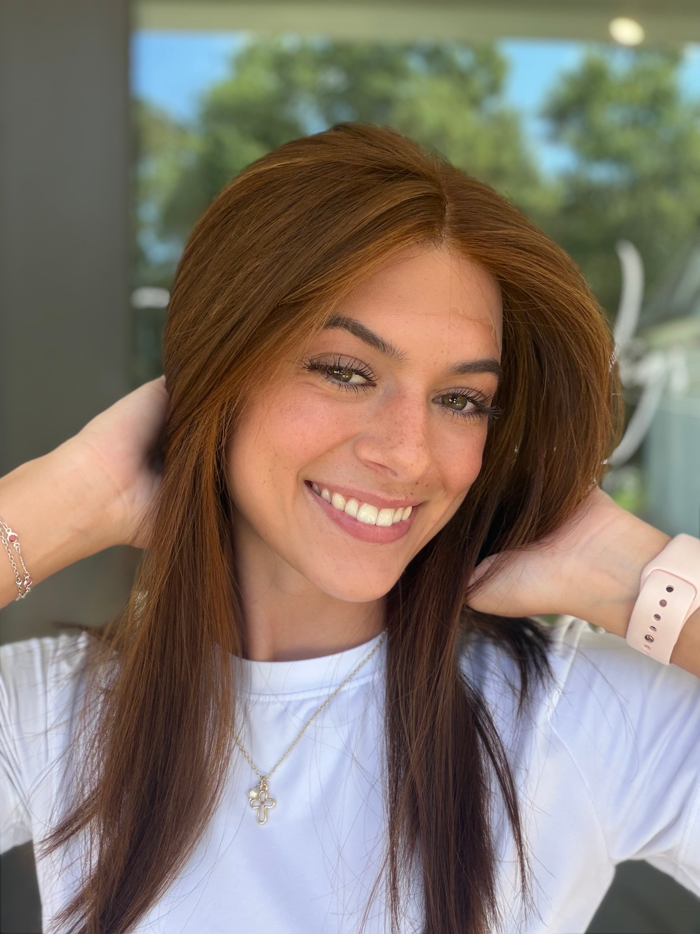 <b>Auburn</b><br><u>XS</u> <br> <l>Signature Mongolian Collection</l> <br> 18” Lace Top Wig