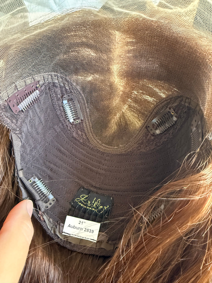 “Auburn” 10x10 Lace Top Topper 21”