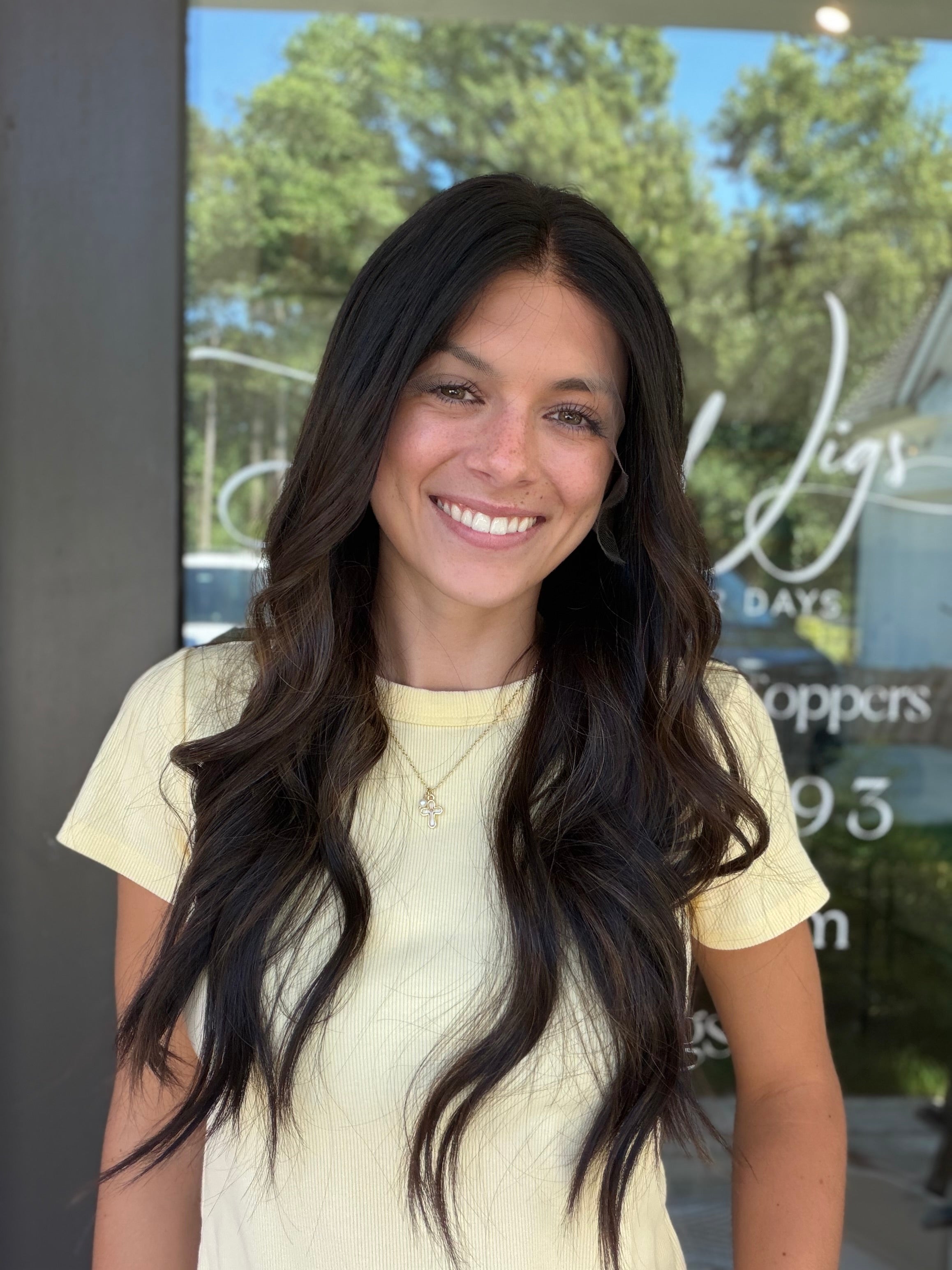 <b>Custom Balayage Jordyn</b><br> <I>Signature Mongolian Collection</I> <br> 24” Lace Top Wig