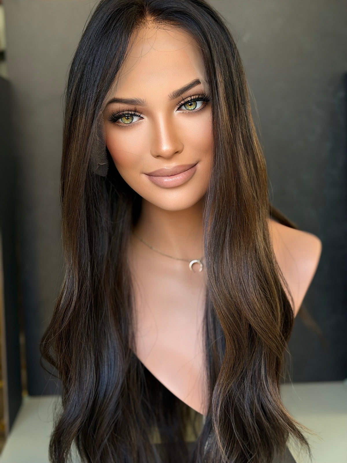 Custom Balayage Jordyn (L) · 22” Lace Top Wig · Signature Mongolian