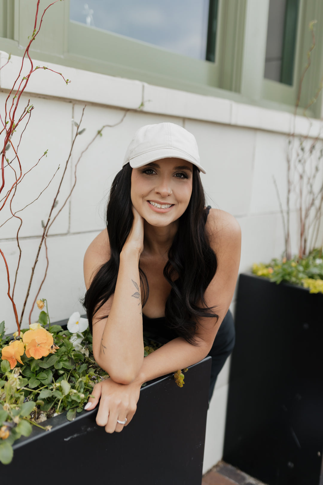 “Halle” Everyday Hat Wig 22” (choose your size)