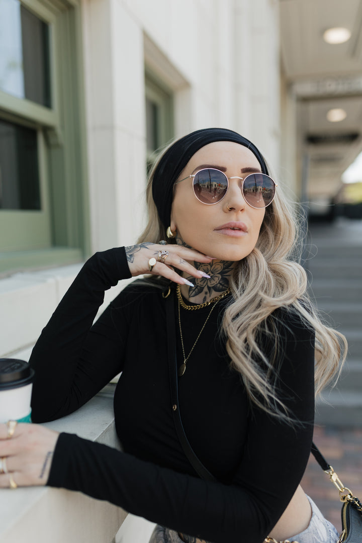 “Rachel” Everyday Headband Wig 22” (choose your size)