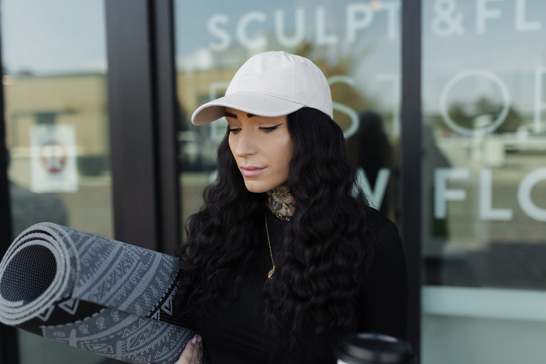 “Wavy Halle” Everyday Hat Wig 22” (choose your size)