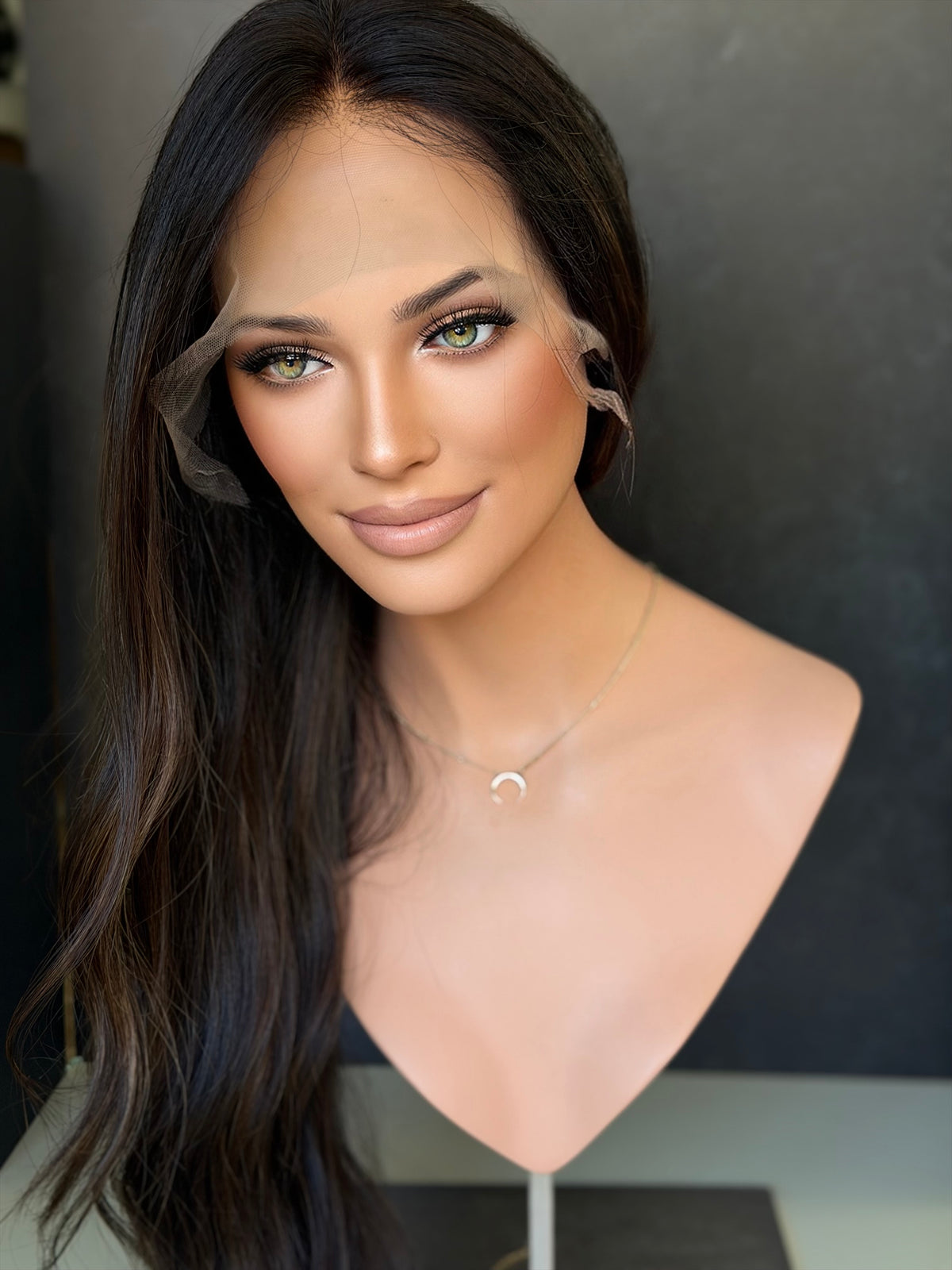 Custom Balayage Jordyn (L) · 22” Lace Top Wig · Signature Mongolian