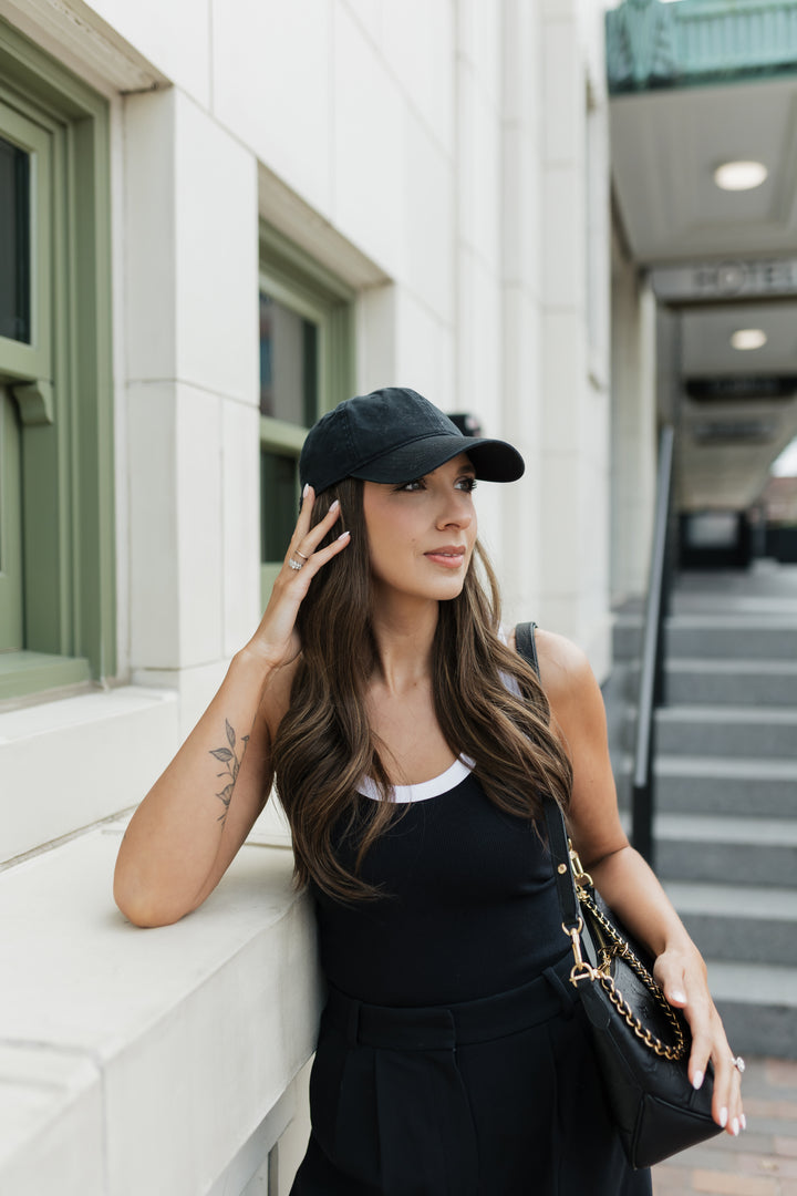 “Tiffani” Everyday Hat Wig 22” (choose your size)