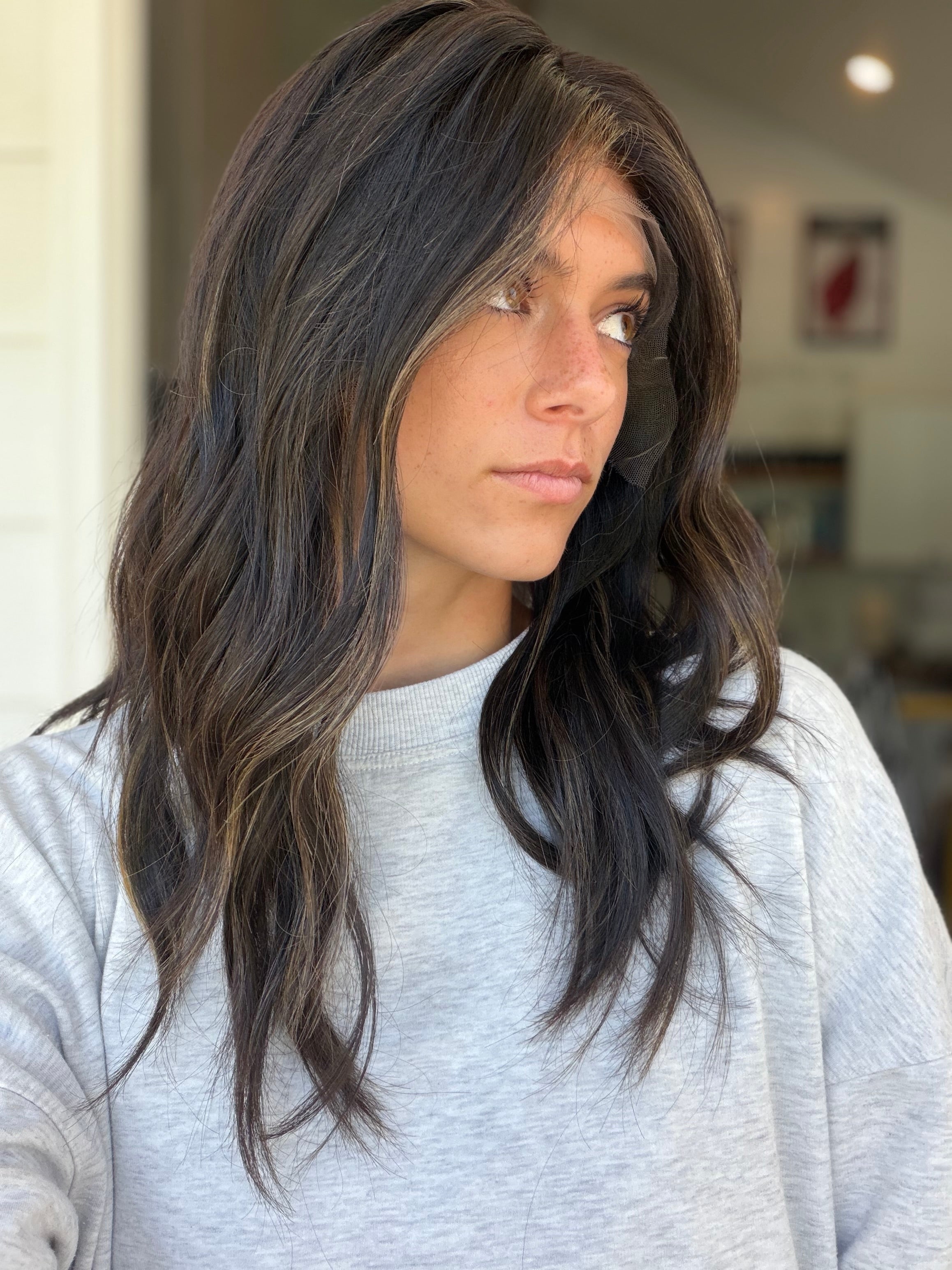 <b>Balayage Jordyn</b><br> <I>Signature Mongolian Collection</I> <br> 18” Lace Top Wig