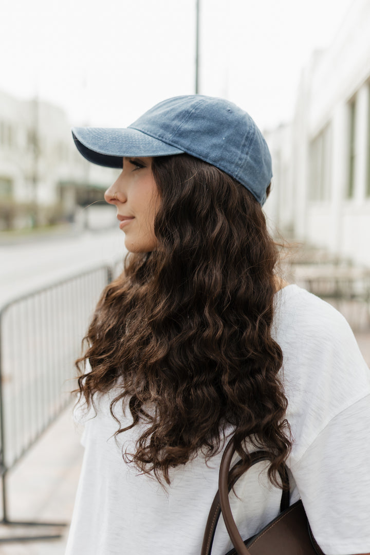 “Wavy Stephanie” Everyday Hat Wig 22” (choose your size)