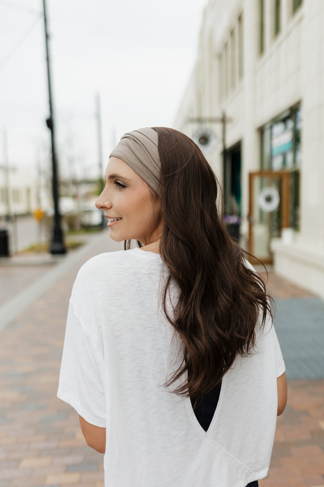 “Stephanie” Everyday Headband Wig 22” (choose your size)