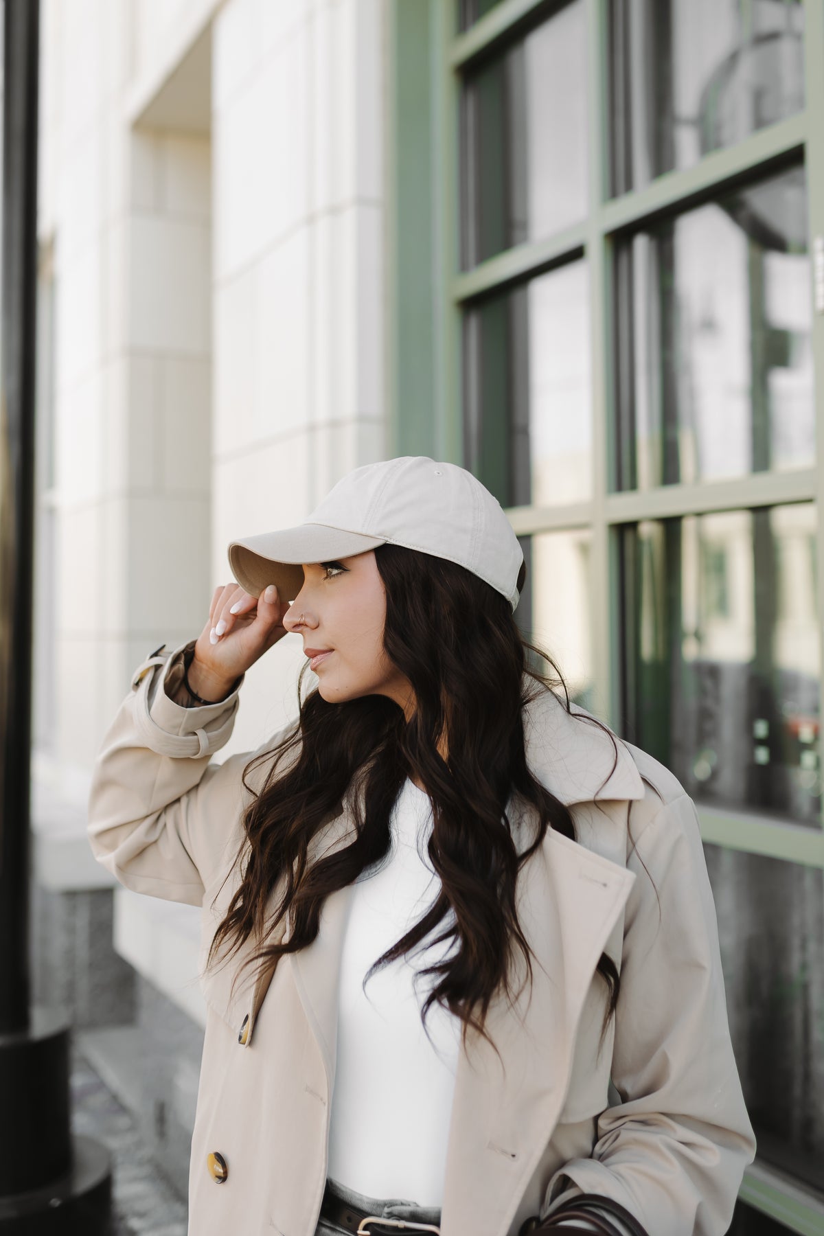 Stephanie 22" Dark Espresso Brown Human Hair Hat Wig, photo 5 of 15