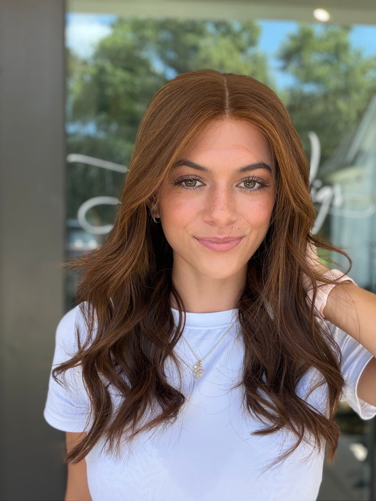 <b>Auburn</b><br><u>m</u> <br> <l>Signature Mongolian Collection</l> <br> 20” Lace Top Wig