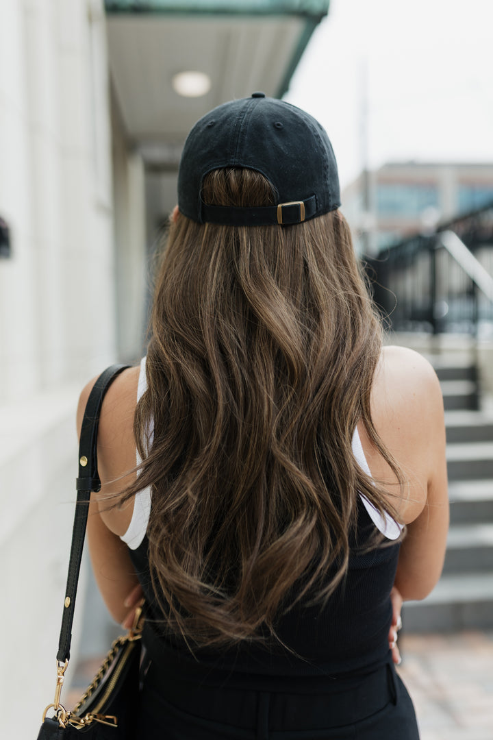 “Tiffani” Everyday Hat Wig 22” (choose your size)