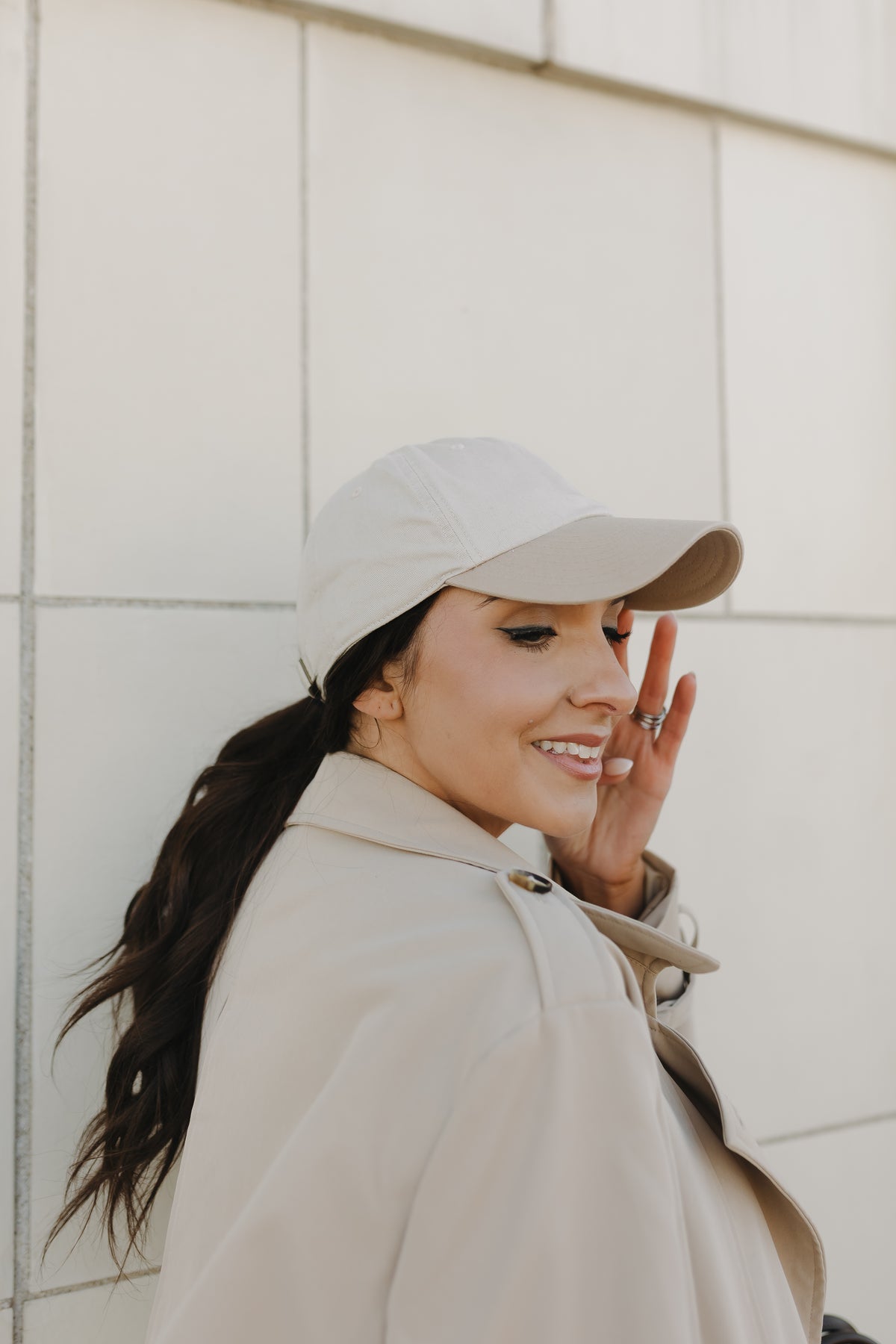 Stephanie 22" Dark Espresso Brown Human Hair Hat Wig, photo 14 of 15