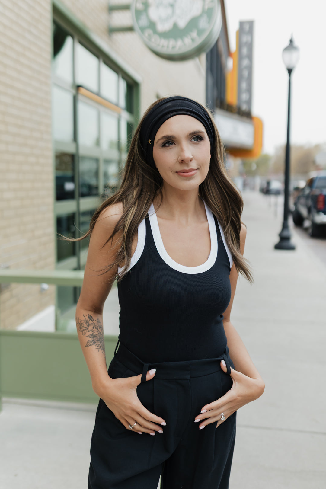 “Tiffani” Everyday Headband Wig 22” (choose your size)