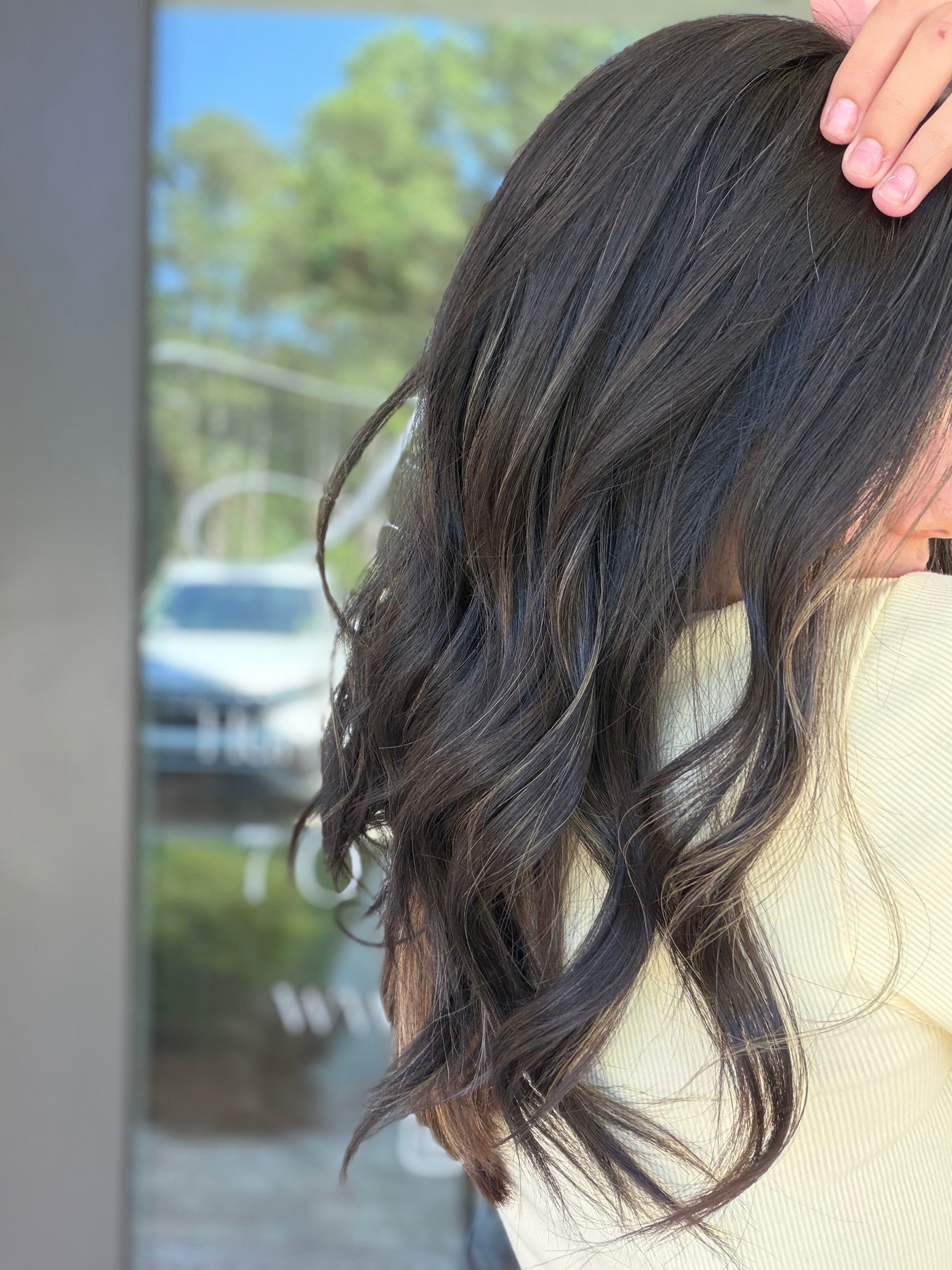 <b>Balayage Jordyn</b><br> <I>Signature Mongolian Collection</I> <br> 18” Lace Top Wig