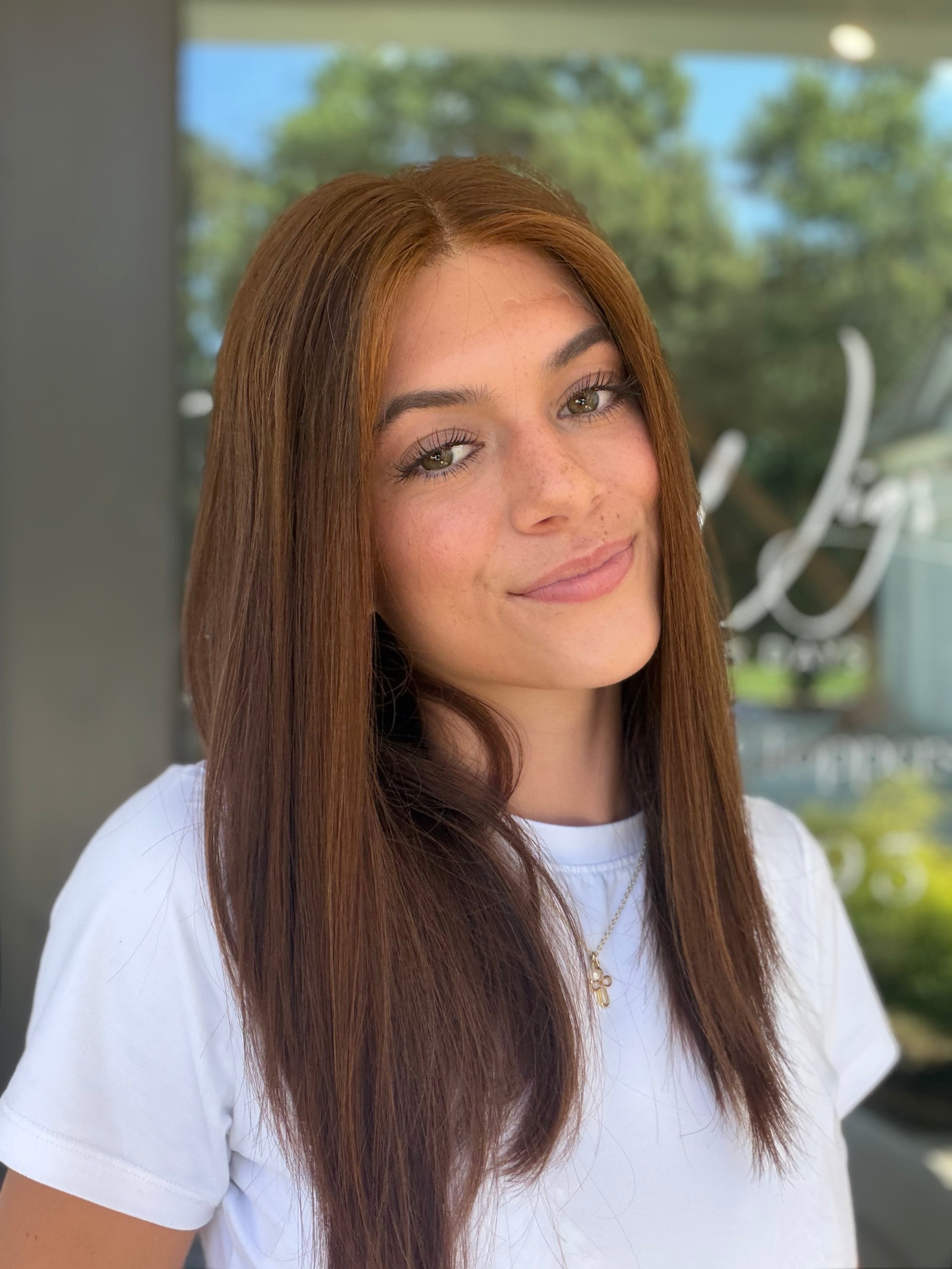 <b>Auburn</b><br><u>XS</u> <br> <l>Signature Mongolian Collection</l> <br> 18” Lace Top Wig