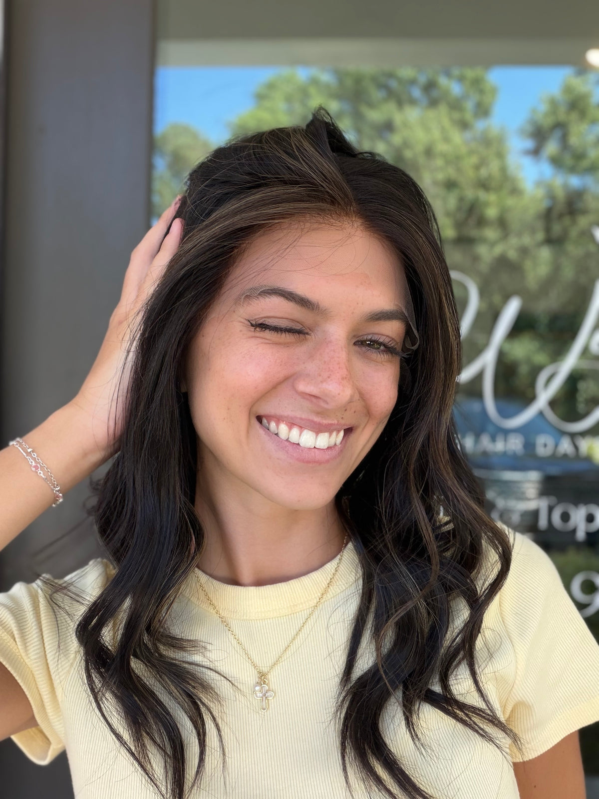 <b>Balayage Jordyn</b><br> <I>Signature Mongolian Collection</I> <br> 18” Lace Top Wig