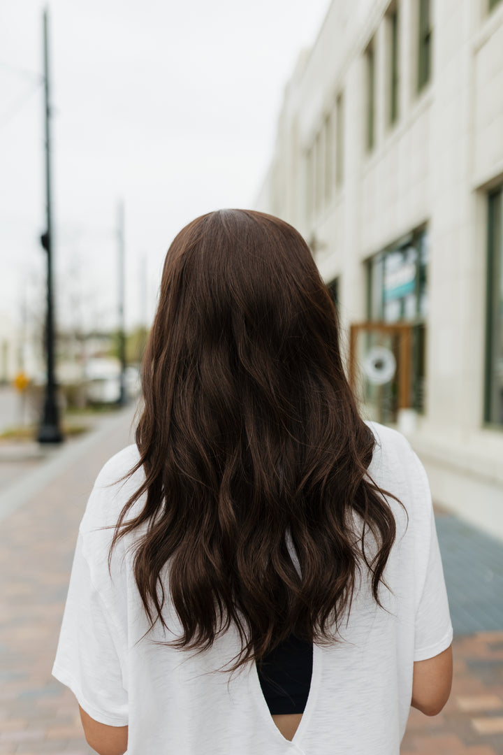 “Stephanie” Everyday Headband Wig 22” (choose your size)