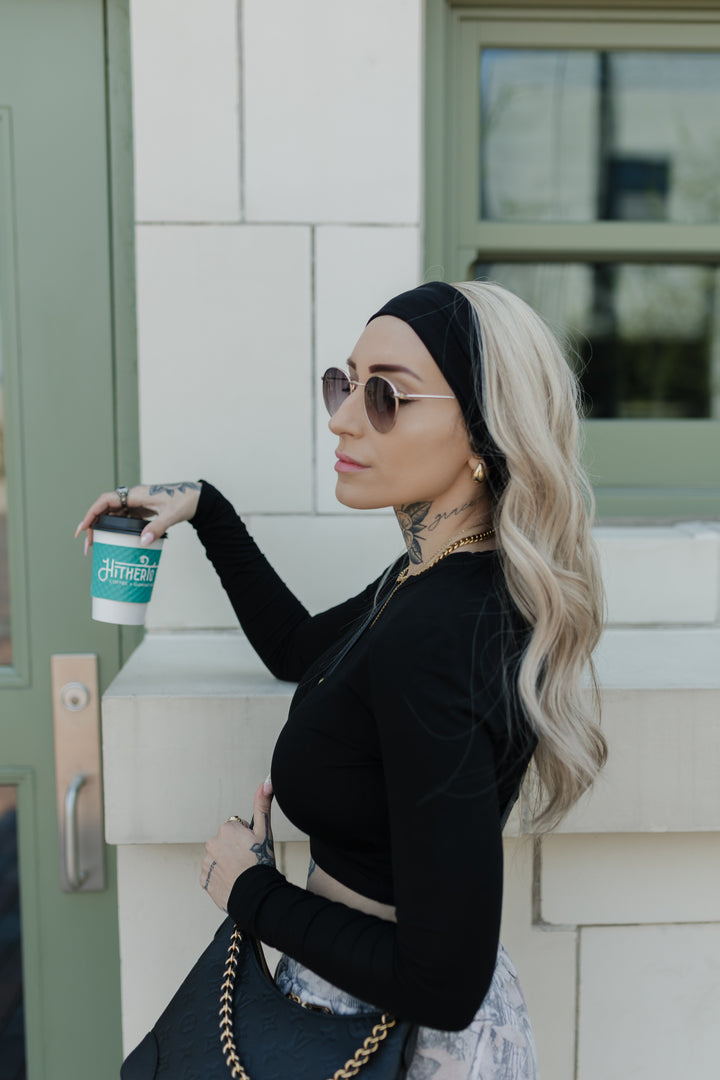 “Rachel” Everyday Headband Wig 22” (choose your size)