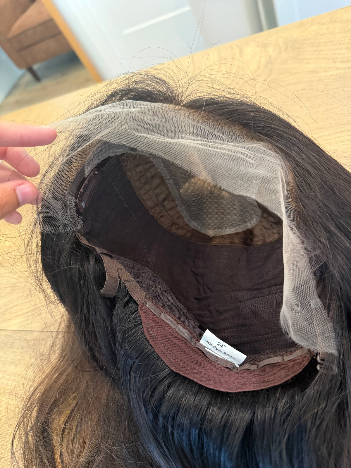 <b>Custom Balayage Jordyn</b><br> <I>Signature Mongolian Collection</I> <br> 24” Lace Top Wig