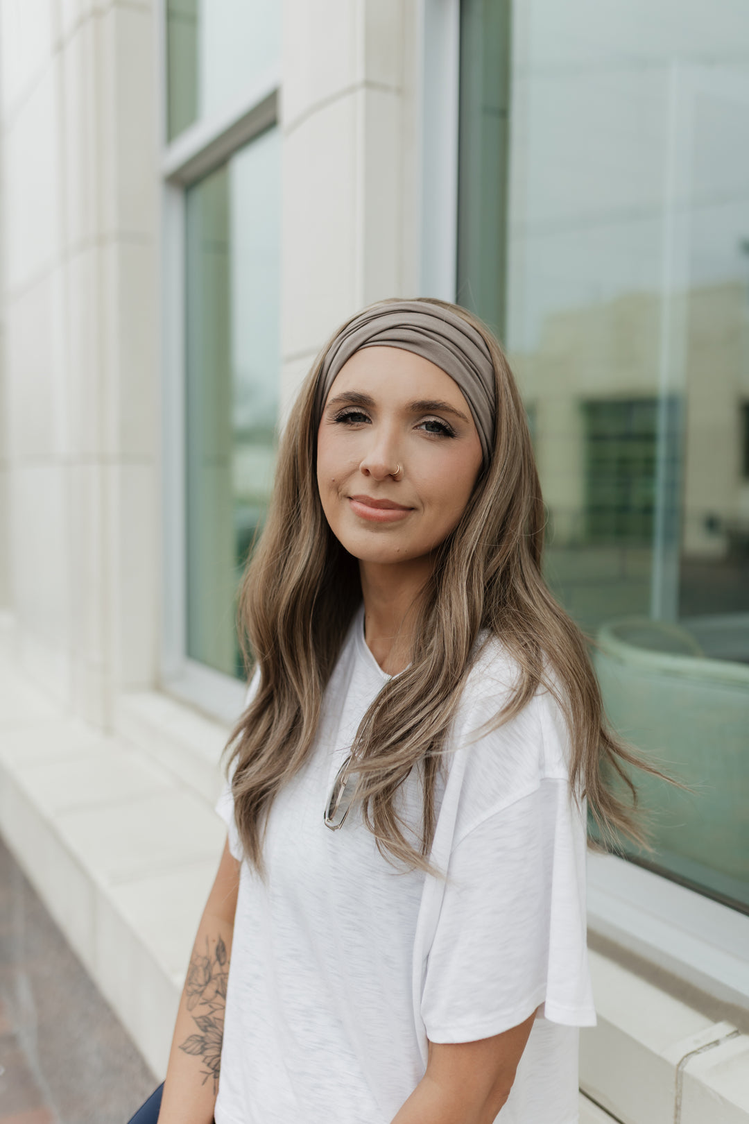 “Lacey” Everyday Headband Wig 22” (choose your size)