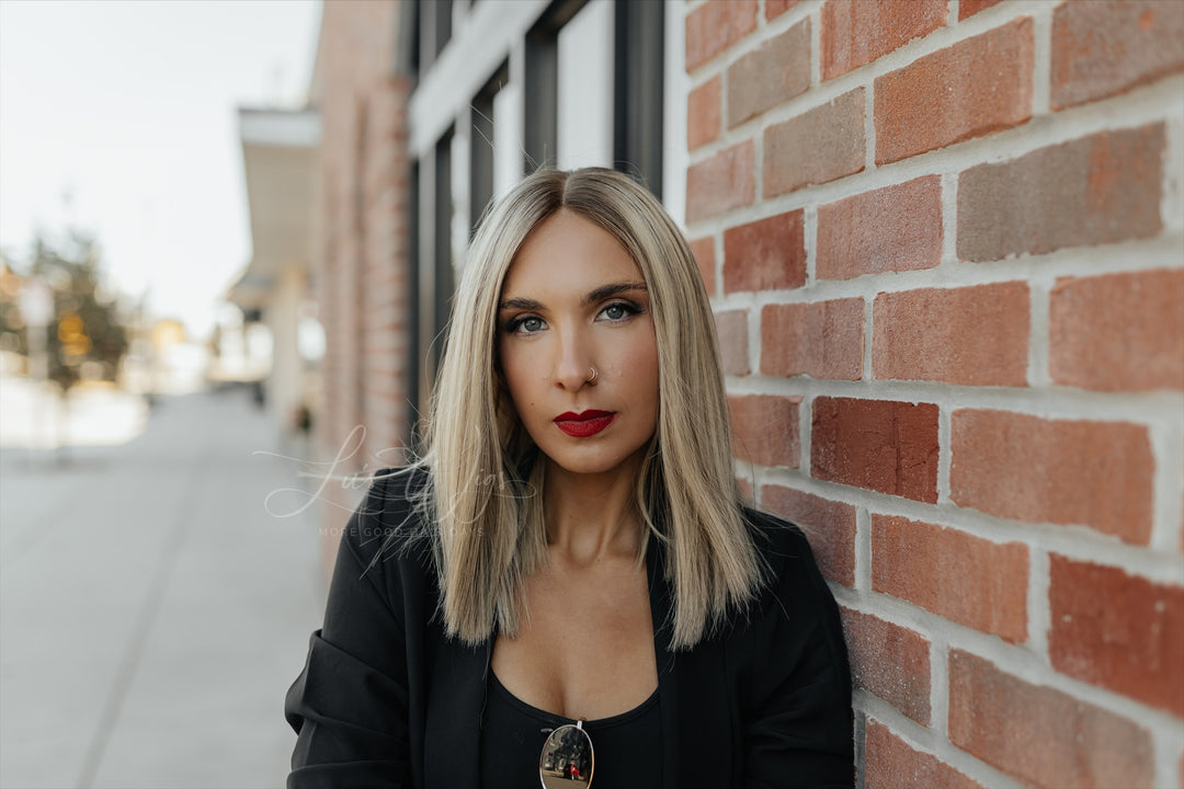 “Enid” 14” Lace Top Wig