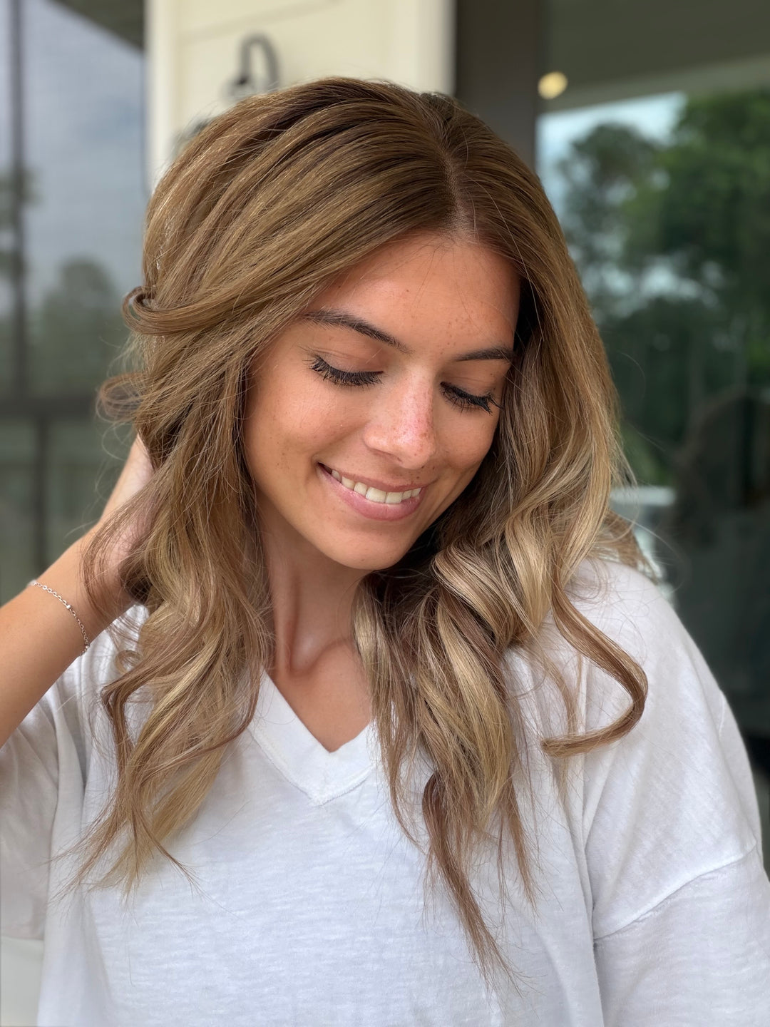 “B3012” (M) 18” Lace Top Wig