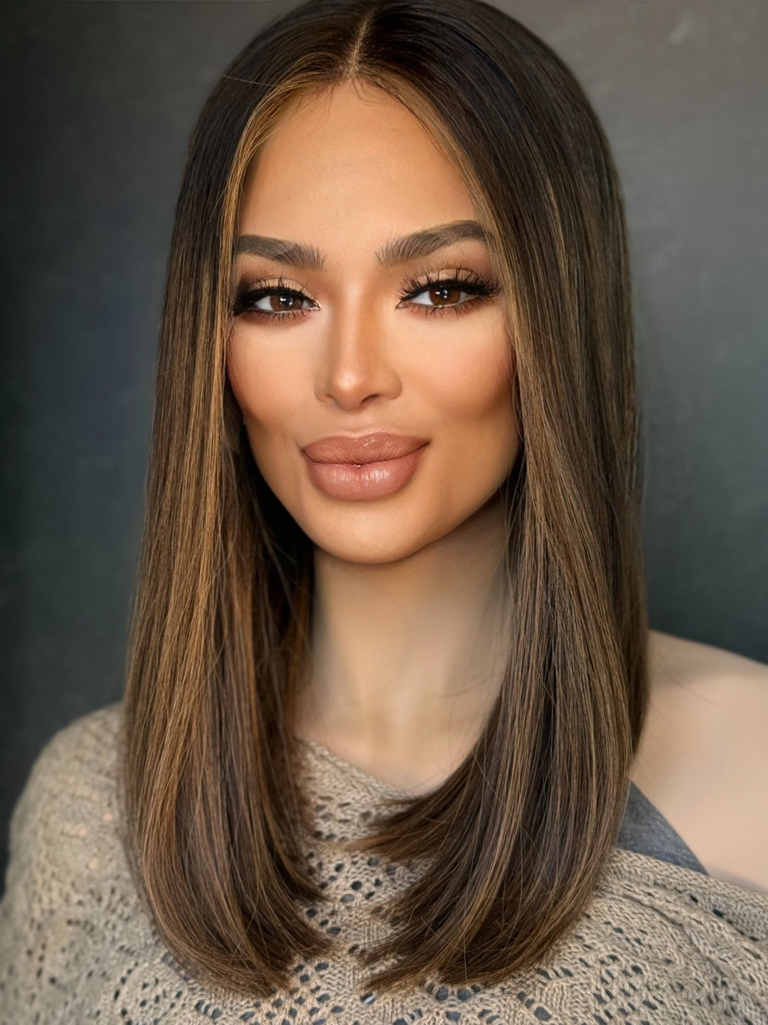 “Frosted Éclair” [M] 16” Lace Top Wig