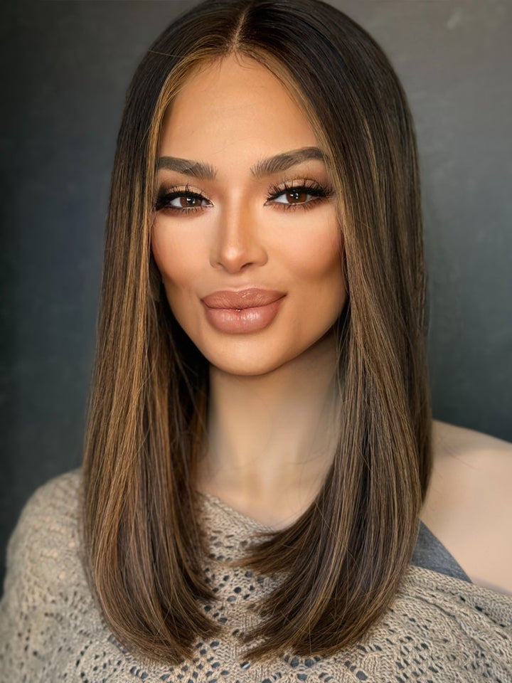 “Frosted Éclair” [M] 16” Lace Top Wig