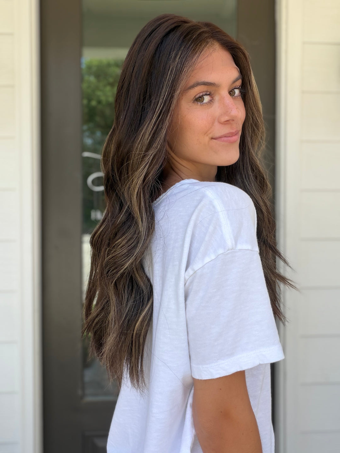 Jordyn with balayage (S) 24” Lace Top Wig