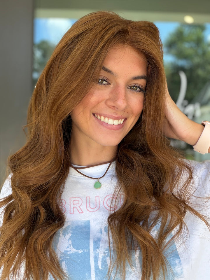 RESALE SS-0005 “Zoey” (M) 22” Lace Top Wig