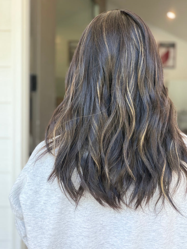 Jordyn with balayage (M) 18” Lace Top Wig