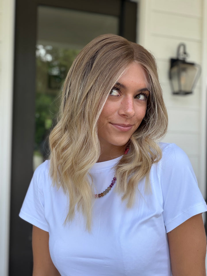 Champagne Smoke (S) 16” Lace Top Wig