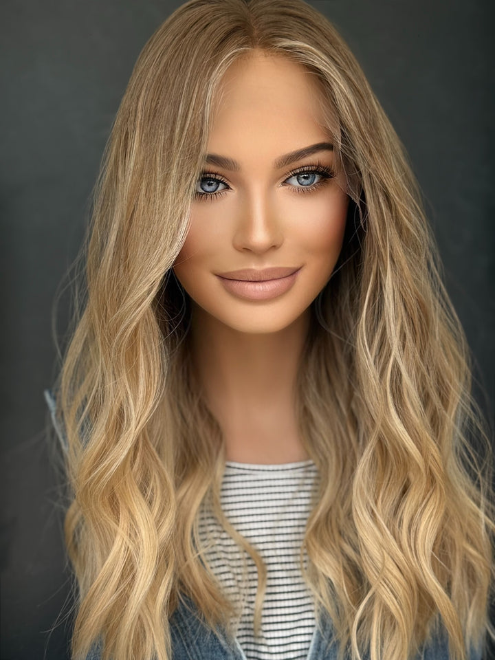 “Champagne smoke” [M] 21” Lace top wig