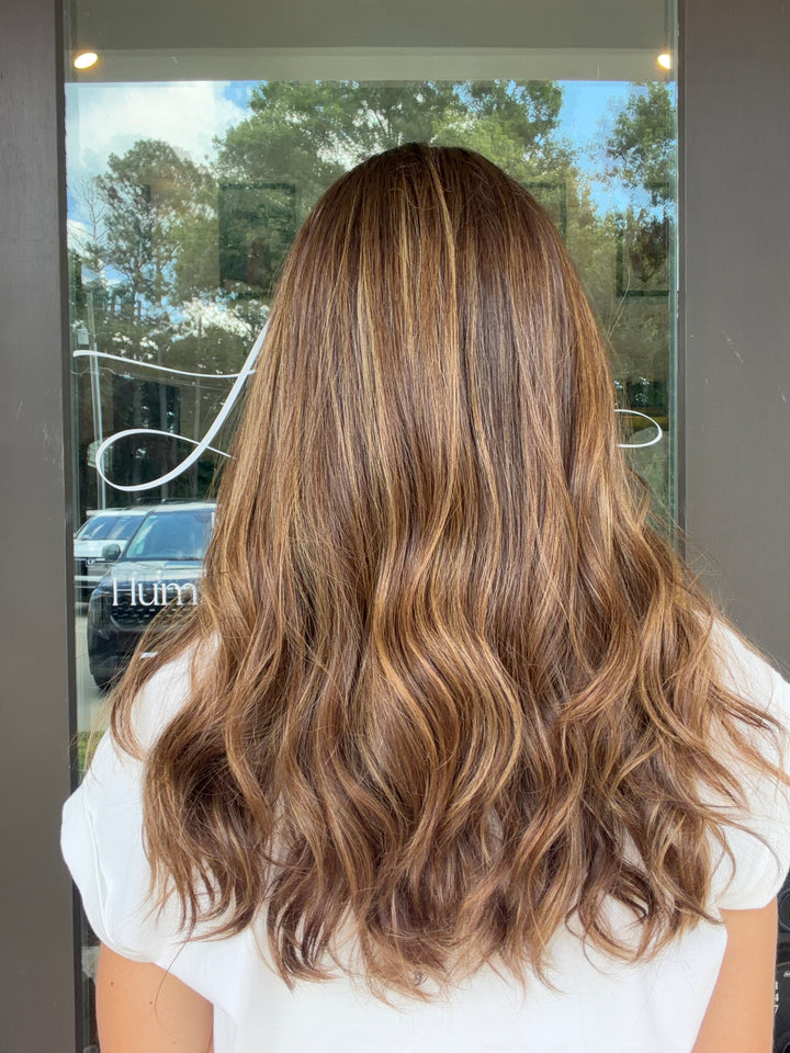 Mel 20" Euro Lace Top Wig – Medium Brown with highlights Large Cap | Lu&