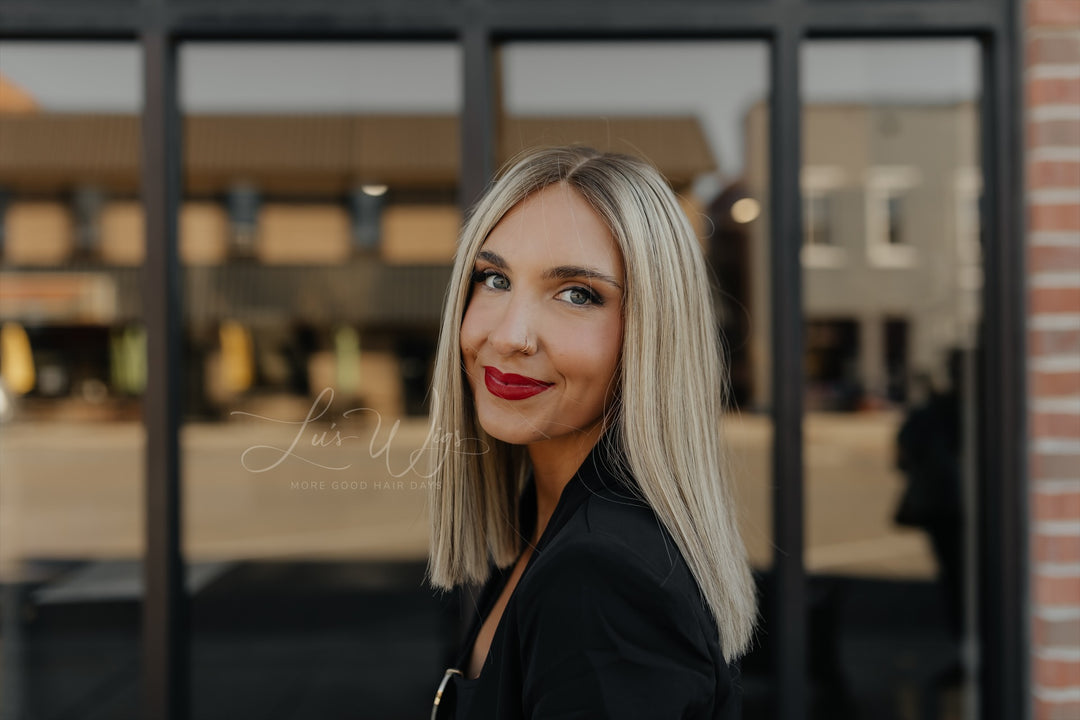 “Enid” 14” Lace Top Wig