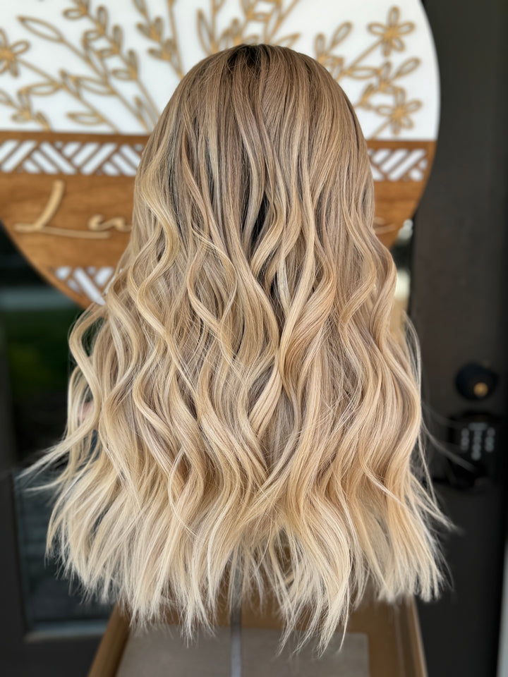 “Daisy” [S] 20” Lace Front Silk Top Wig