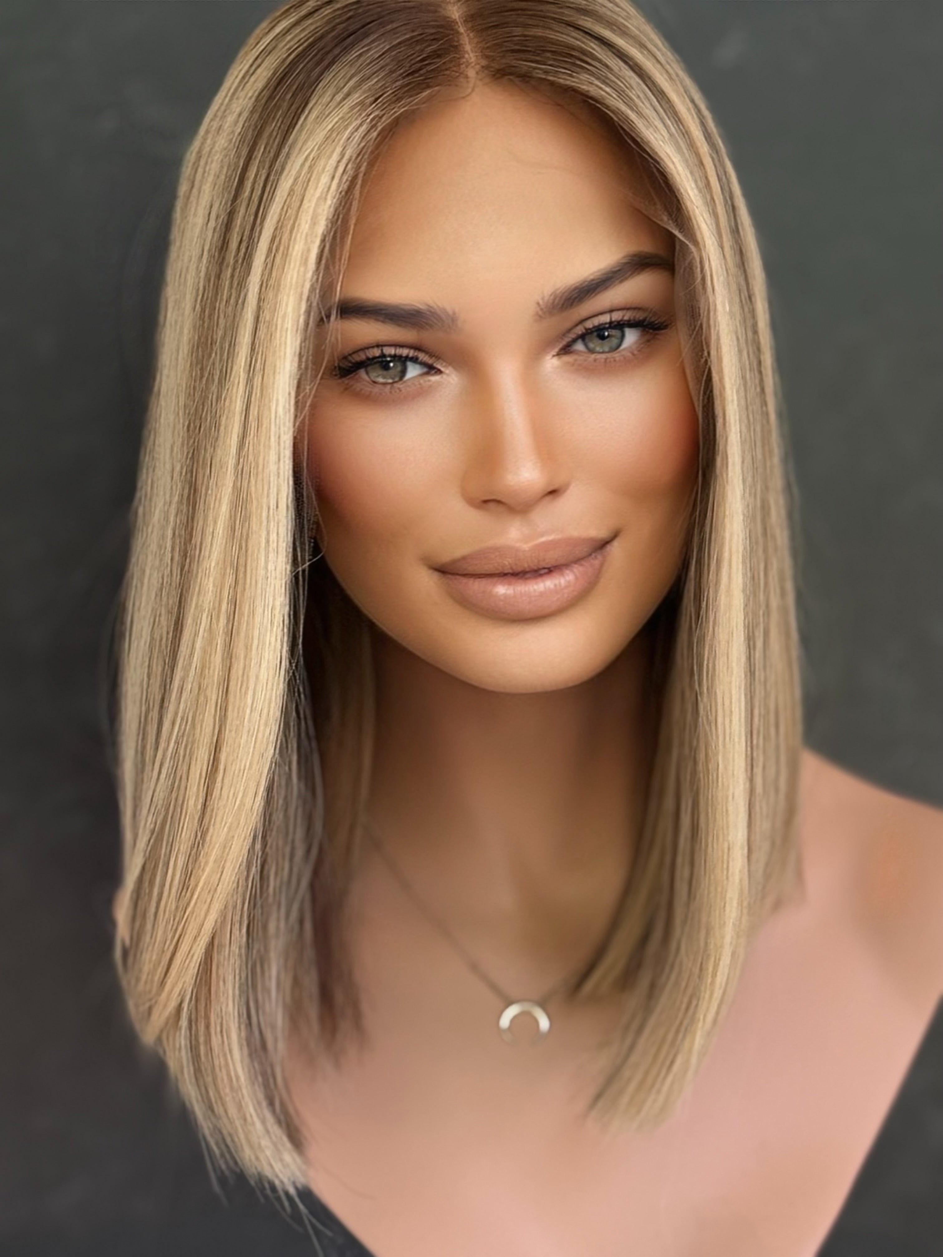 “Enid” 14” Lace Top Wig