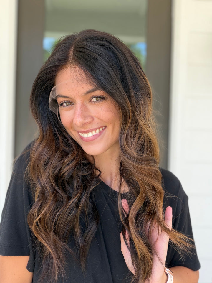 Jordyn with balayage (S) 22” Lace Top Wig
