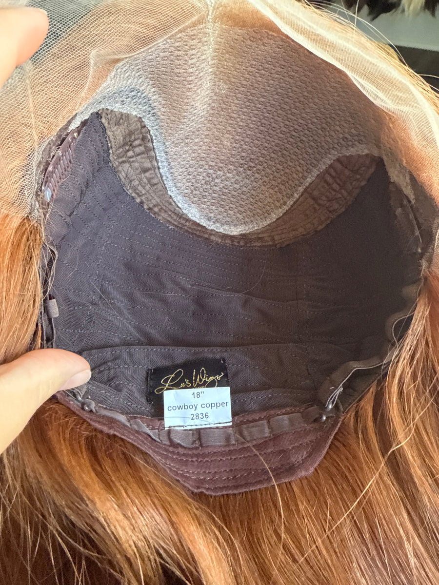“Cowboy Copper” [M] 18” Lace Top Wig