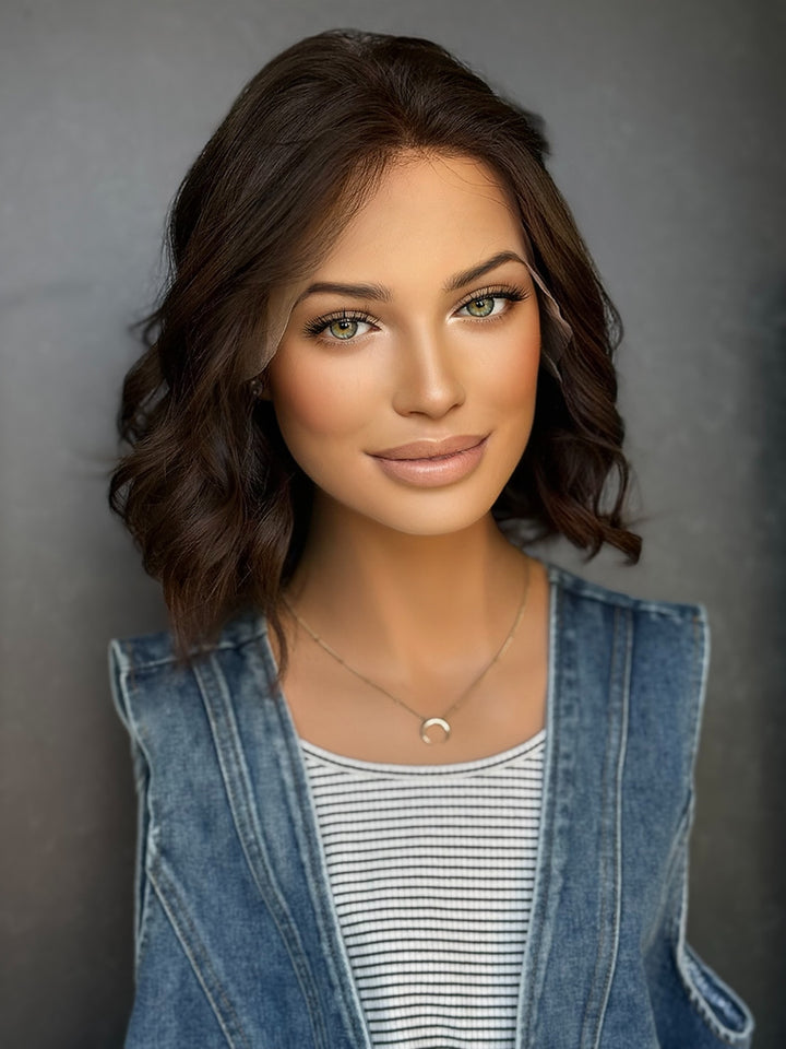 Medium Chocolate Brown [M] 13” Euro Co. Lace Top Wig