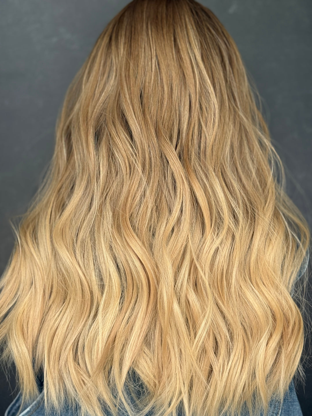 “Champagne smoke” [M] 21” Lace top wig